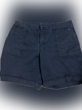 Tommy Hilfiger Dark Navy Cotton Drawstring Shorts
